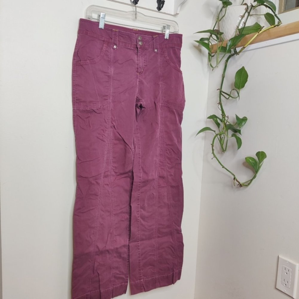 Athleta Maroon Khaki Pants